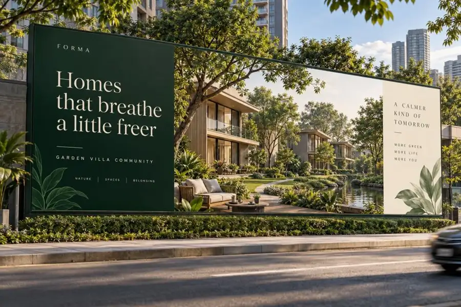Outdoor Hoarding Design concept study 2