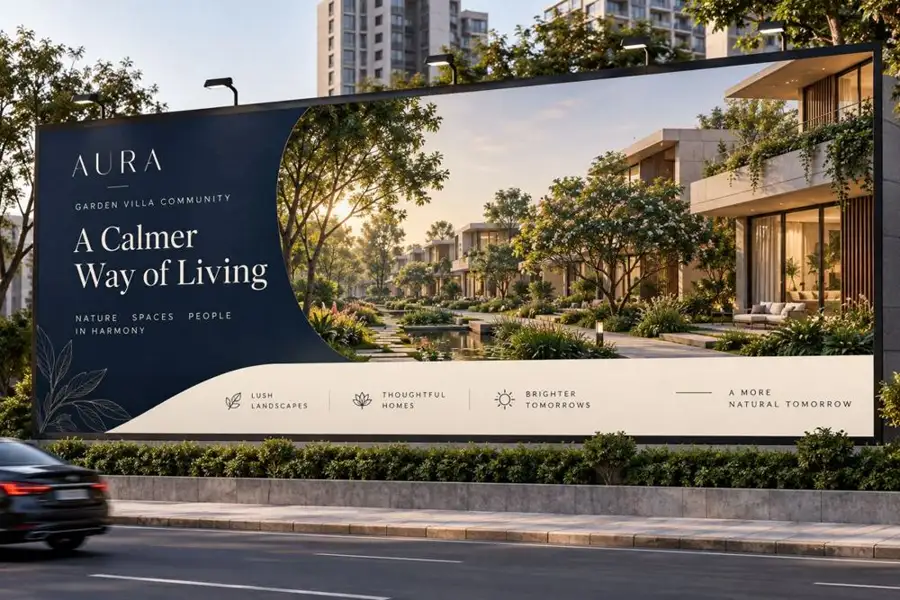 Outdoor Hoarding Design concept study 7